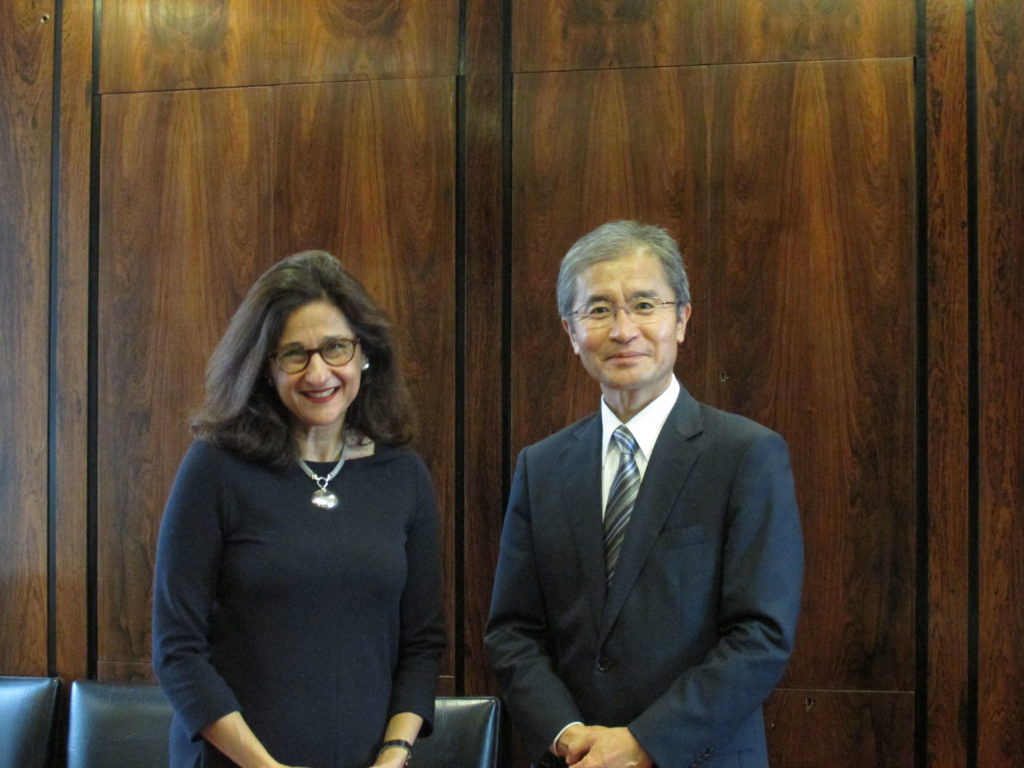 LSEシャフィク新学長と蓼沼学長