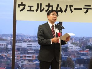 国立市教育委員会教育長の是松昭一様による挨拶