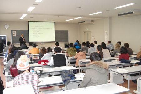 Photo: A scene at the lecture