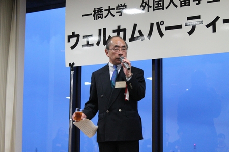 photo: Congratulatory speech by Mr. Okada (Josuikai)