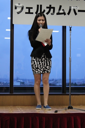 photo: Speech by Ms. Bolotova (Faculty of Commerce and Management)