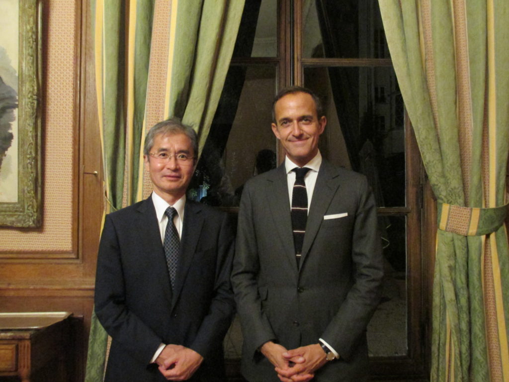 With President Frédéric Mion at Sciences Po