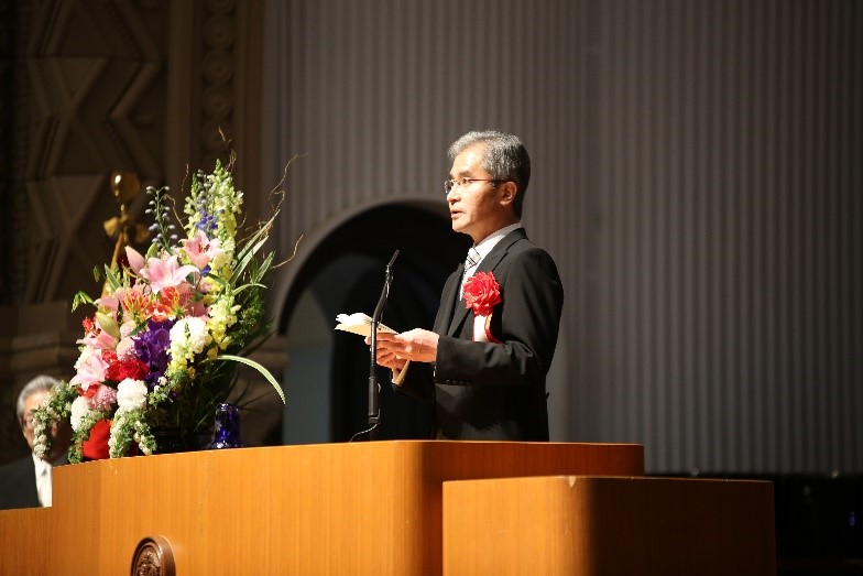 Address by Koichi Tadenuma, president of Hitotsubashi University