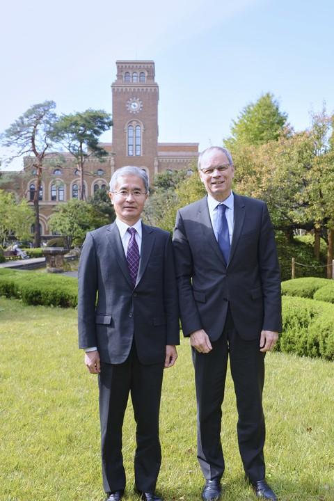 President Tadenuma and Dr. Jean Tirole