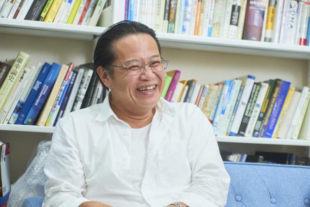 インタビュー中の様子