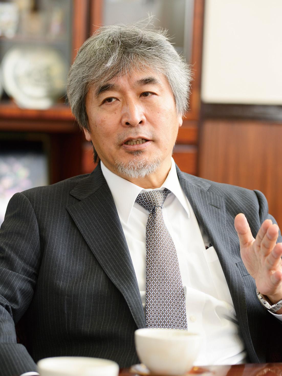 対談中の山極氏