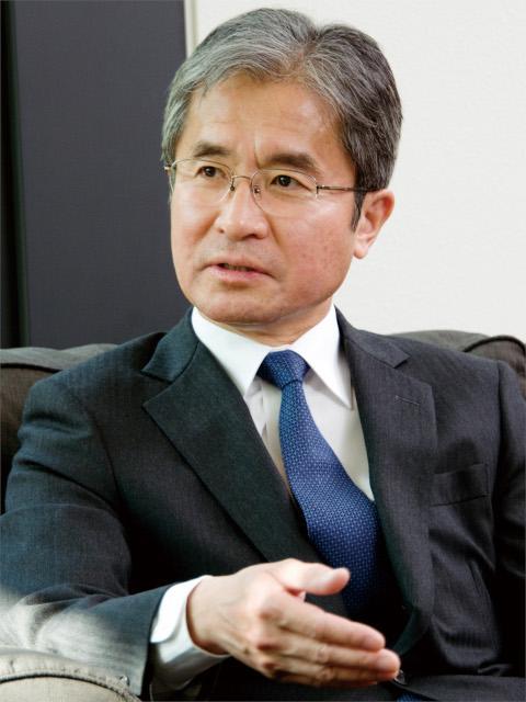 対談中の蓼沼学長